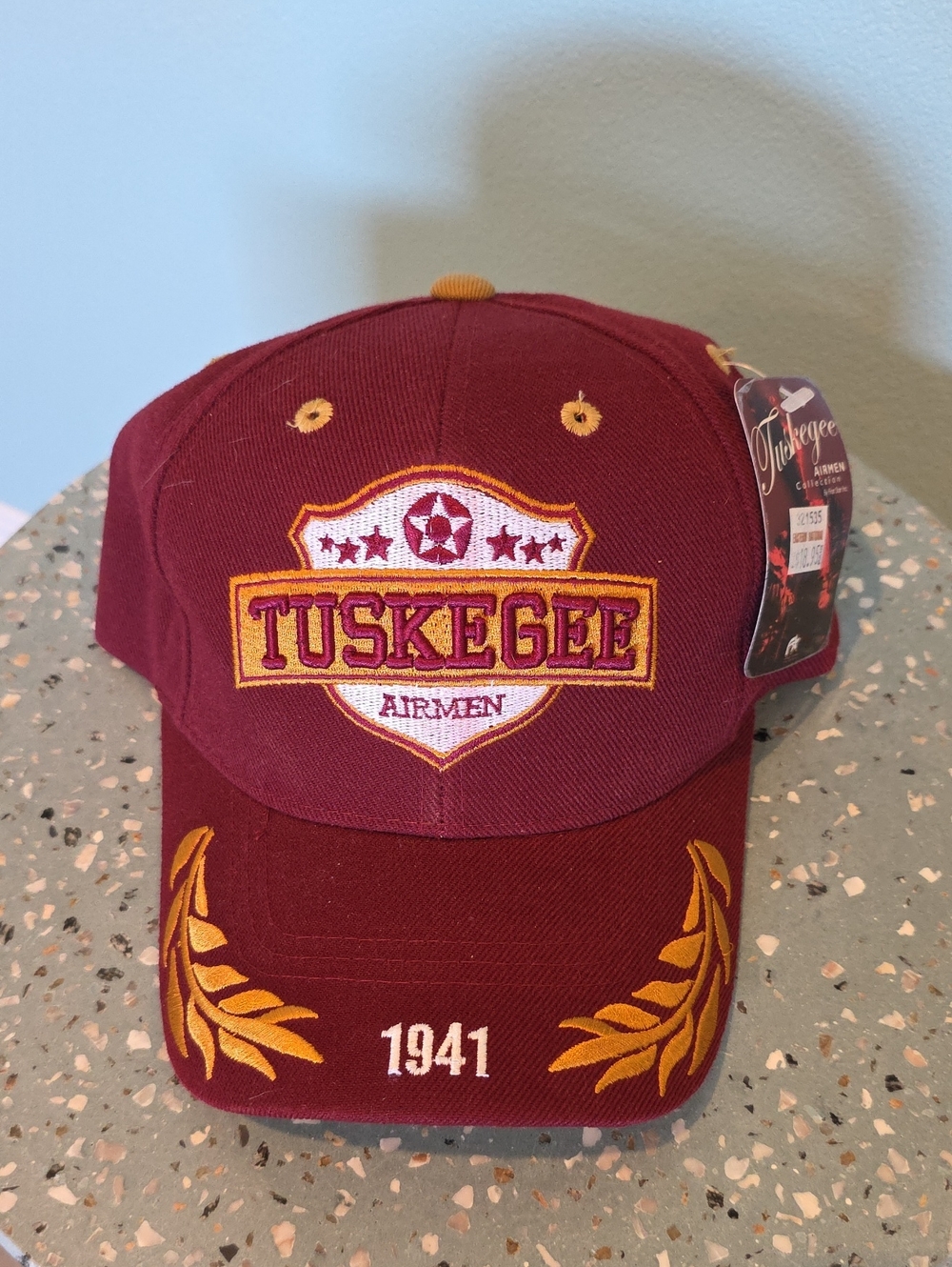 Airmen Maroon and Gold Embroidered Baseball Cap